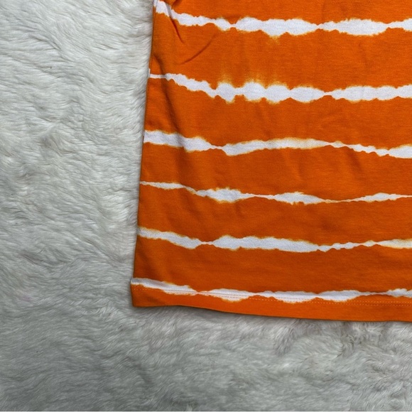 US Polo Assn. T-Shirt Orange & White Striped Size 7 - Picture 2 of 16